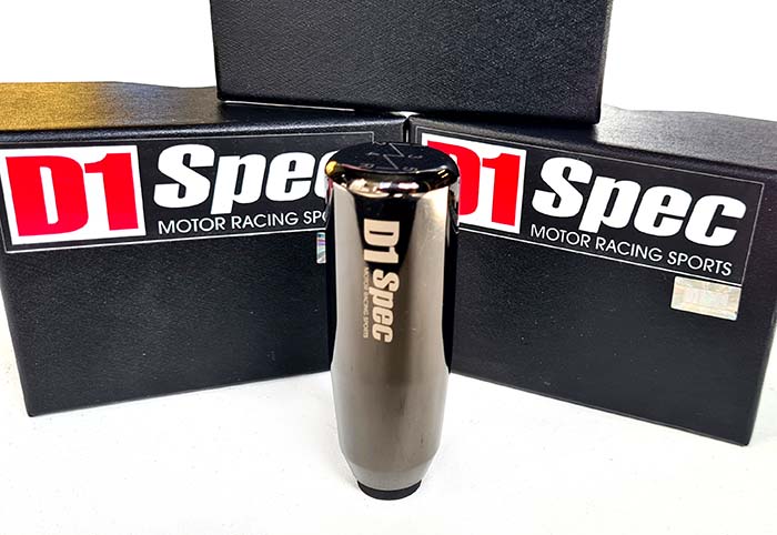 D1 Spec weighted shift knob rod style (black chrome)