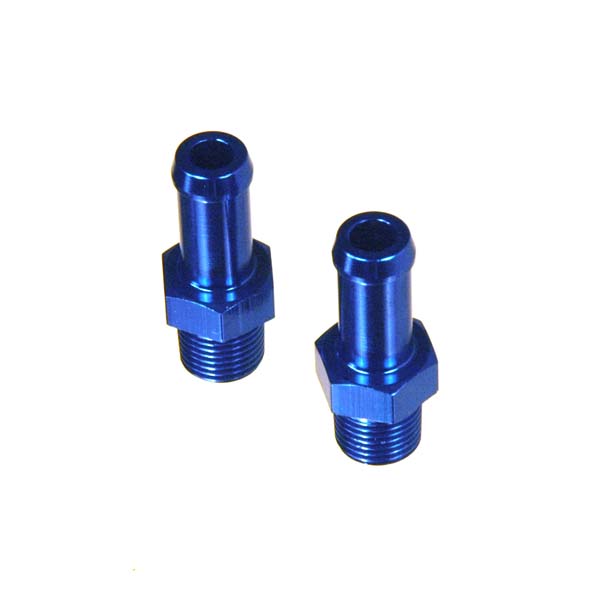 Fuel pressure regulator hose tail fittings