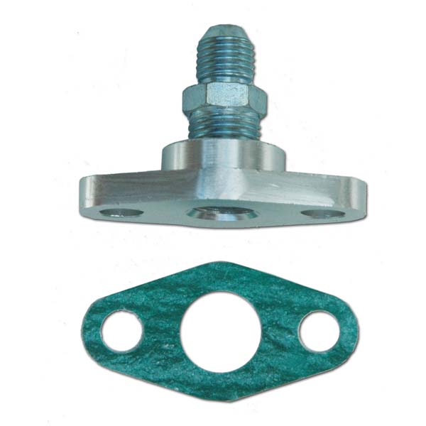 DPR T3T4 turbo oil feed inlet flange -4AN fitting