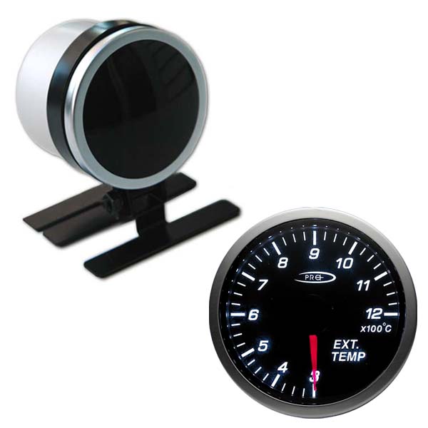 Pro+ black face EGT gauge - Stepper Motor