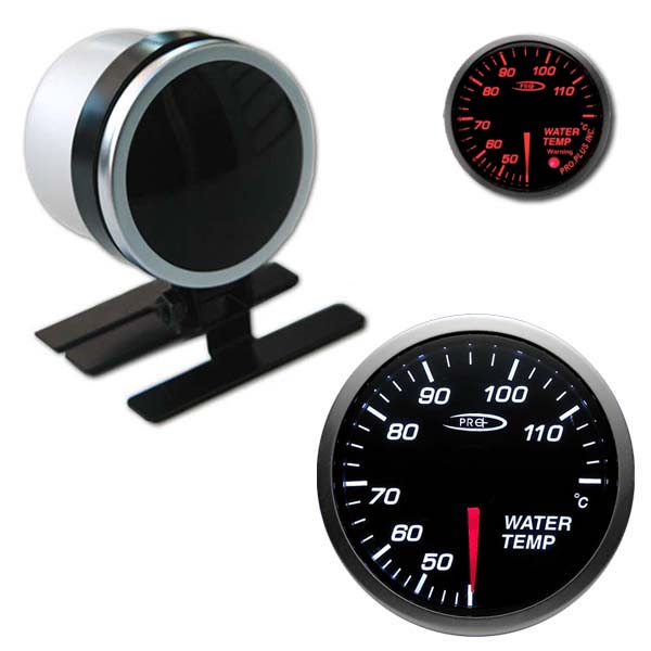 Pro+ black face water temp gauge - stepper motor