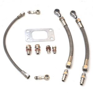 Turbo oil and water line kit Mitsi 4G63 with Garrett BB turbo (GT3582R, GT3037R etc)