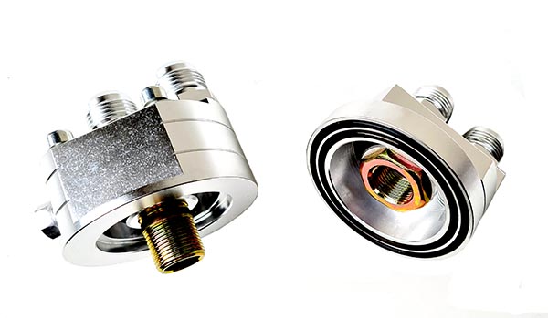 Oil filter remote mount adaptor set