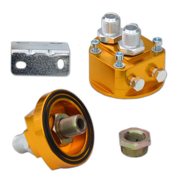Oil filter remote mount adaptor set