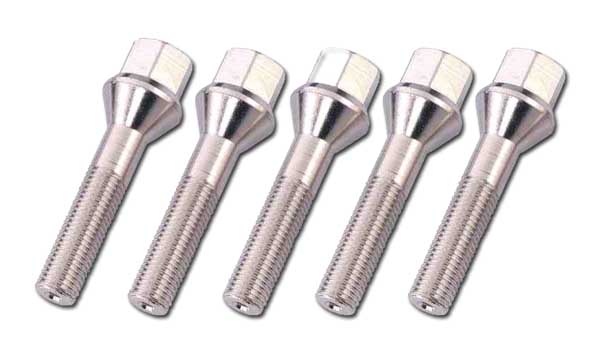 Lengthened wheel studs / bolts 65mm for BMW 5 pack