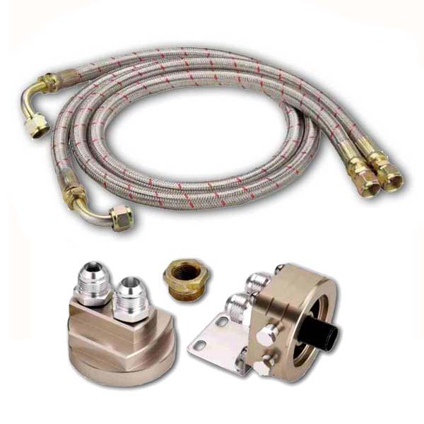 Oil filter relocation kit - 2 line remote kit