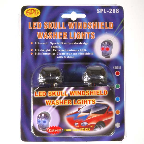 Skull LED window washer lights