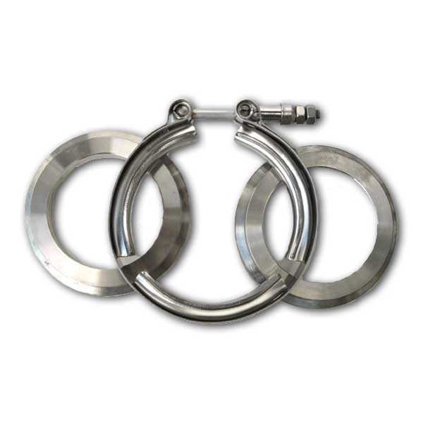 V-band flange and clamp set (2.50")